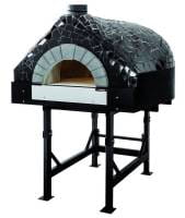 Kuppelofen für 12 Pizzen - Holz Pizzaofen - statische Backfläche schwarz Kuppelofen für 12 Pizzen - Holz Pizzaofen - statische Backfläche schwarz
